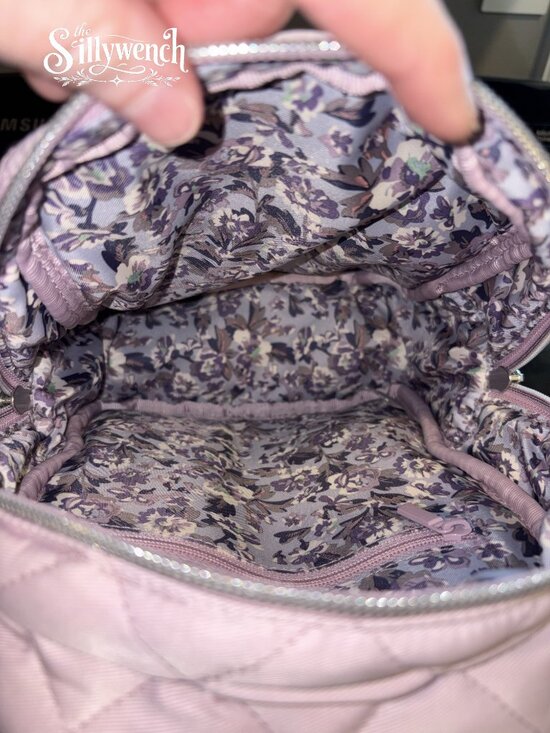 Vera Bradley Hydrangea Pink Mini Backpack in Performance Twill